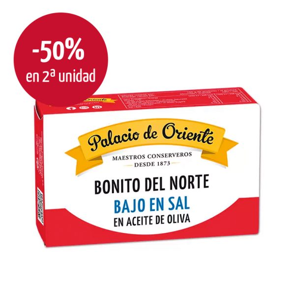 Bonito del norte bajo en sal