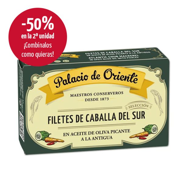 Filetes de caballa del sur en aceite de oliva picante "a la antigua"